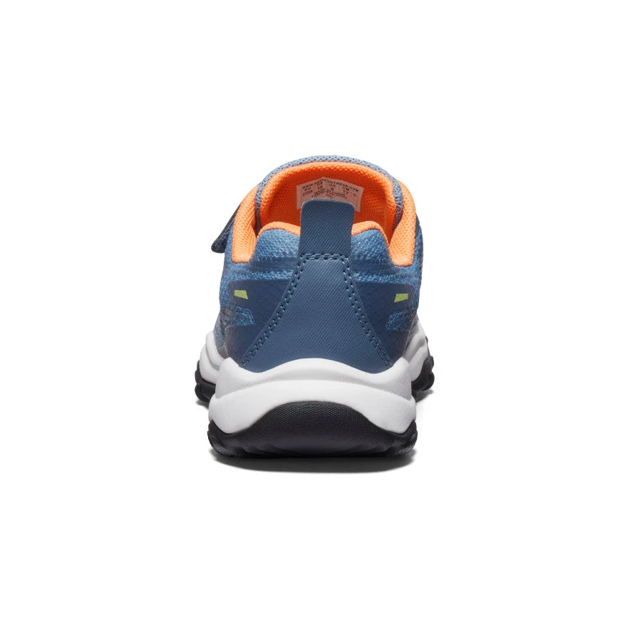 Keen Little Kids' Wanduro Speed Hiking Shoe | Vintage Indigo/Tangerine 5 Keen Little Kids' Wanduro Speed Hiking Shoe | Vintage Indigo/Tangerine - Image 5