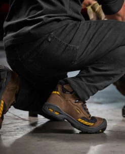 Keen Men's Troy 6" Waterproof Boot (Carbon-Fiber Toe) | Dark Earth/Black -Keen 1025696 PDP LeftImage