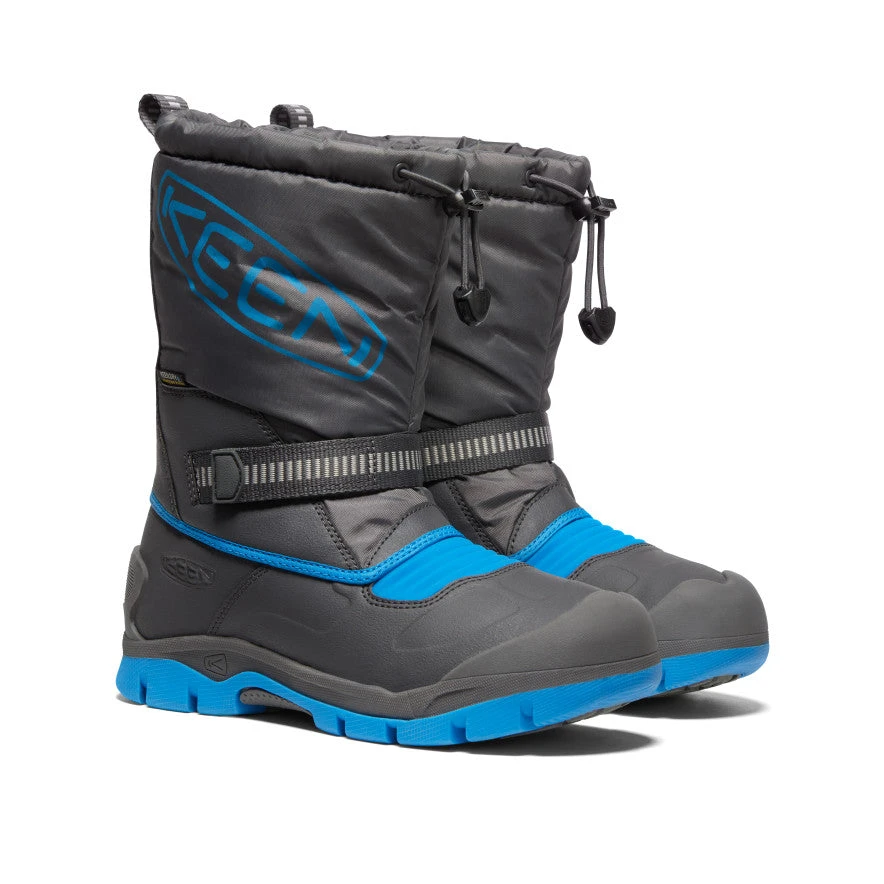 Keen Big Kids' Snow Troll Waterproof Boot | Magnet/Blue Aster 2 Keen Big Kids' Snow Troll Waterproof Boot | Magnet/Blue Aster - Image 2