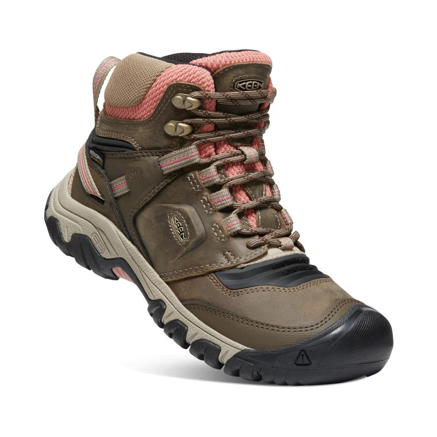 Keen Women's Ridge Flex Waterproof Boot | Timberwolf/Brick Dust 3 Keen Women's Ridge Flex Waterproof Boot | Timberwolf/Brick Dust - Image 3