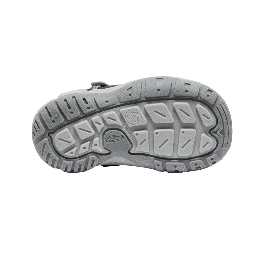 Keen Little Kids' Knotch Hollow Sneaker | Steel Grey/Safety Orange 4 Keen Little Kids' Knotch Hollow Sneaker | Steel Grey/Safety Orange - Image 4