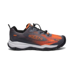 Keen Big Kids' Wanduro Speed Hiking Shoe | Magnet/Scarlet Ibis