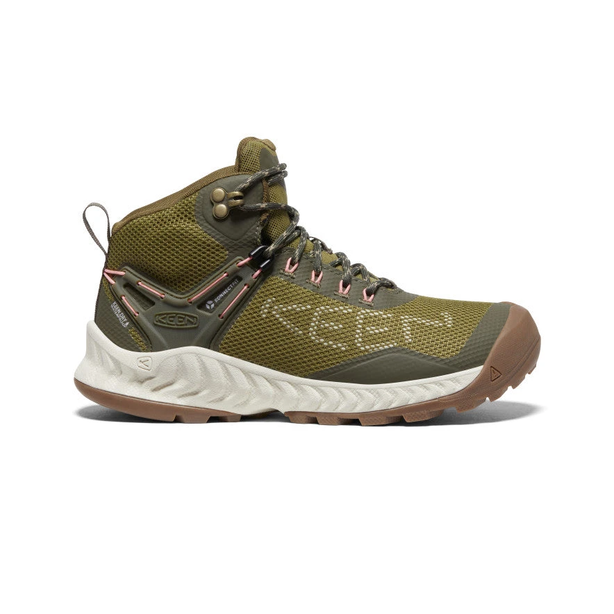 Keen Women's NXIS EVO Waterproof Boot | Olive Drab/Silver Birch 1 Keen Women's NXIS EVO Waterproof Boot | Olive Drab/Silver Birch