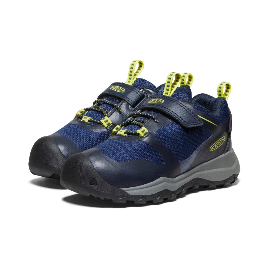 Keen Little Kids' Wanduro Waterproof Shoe | Sky Captain/Evening Primrose 2 Keen Little Kids' Wanduro Waterproof Shoe | Sky Captain/Evening Primrose - Image 2