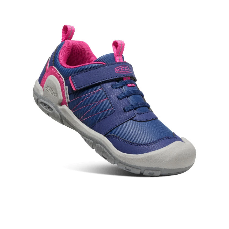 Keen Big Kids' Knotch Peak Sneaker | Blue Depths/Pink Peacock 3 Keen Big Kids' Knotch Peak Sneaker | Blue Depths/Pink Peacock - Image 3
