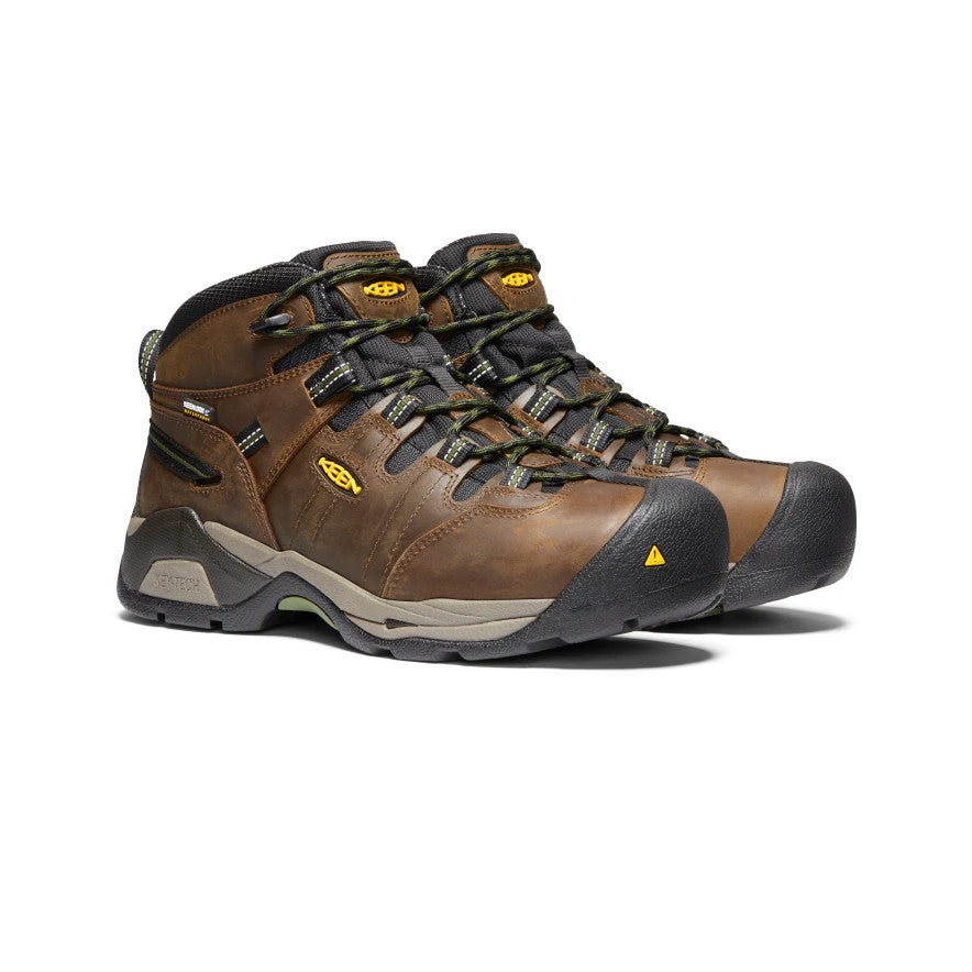 Keen Men's Detroit XT Waterproof Boot (Steel Toe) | Cascade Brown/Bronze Green 2 Keen Men's Detroit XT Waterproof Boot (Steel Toe) | Cascade Brown/Bronze Green - Image 2