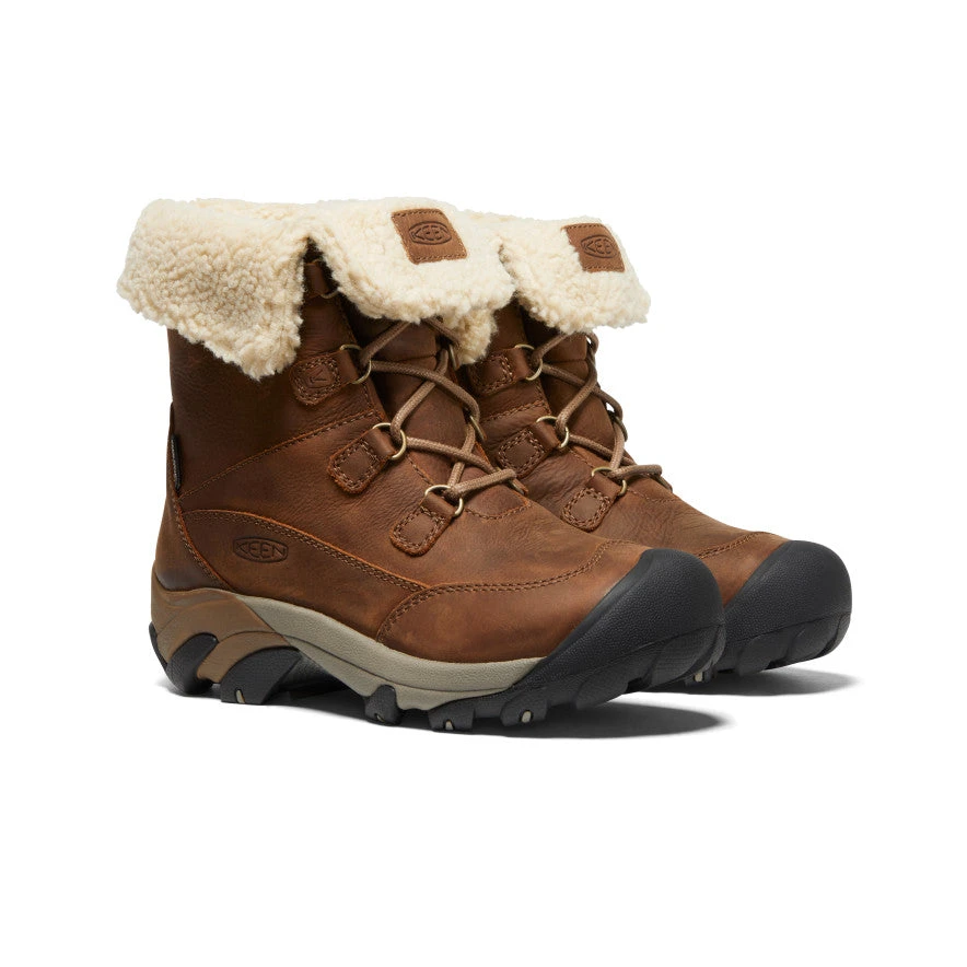 Keen Women's Betty Waterproof Short Boot | Brown/Shitake 2 Keen Women's Betty Waterproof Short Boot | Brown/Shitake - Image 2