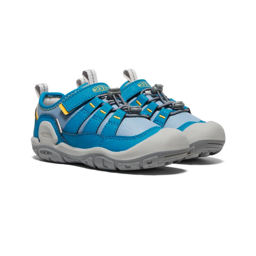 Keen Little Kids' Knotch Hollow Sneaker | Blue Shadow/Mykonos Blue 2 Keen Little Kids' Knotch Hollow Sneaker | Blue Shadow/Mykonos Blue - Image 2