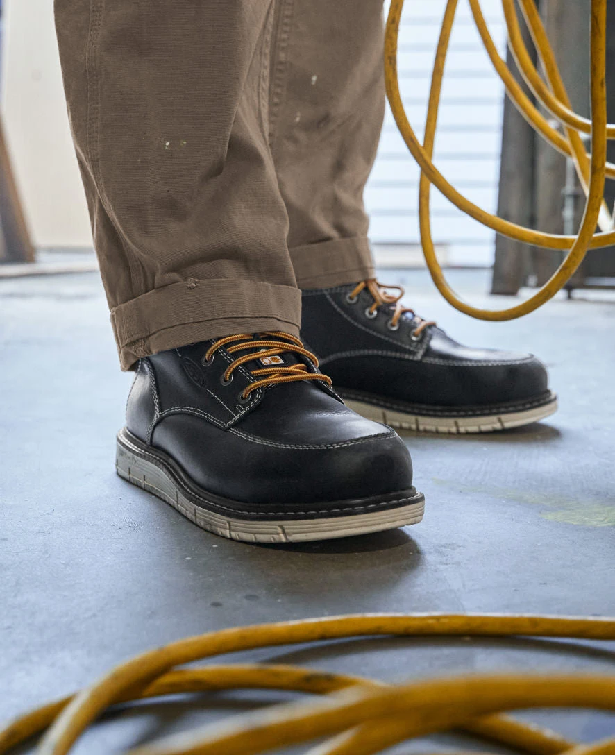 Keen Men's CSA San Jose 6" Waterproof Boot (Aluminum Toe) | Black/Off White 9 Keen Men's CSA San Jose 6" Waterproof Boot (Aluminum Toe) | Black/Off White - Image 9