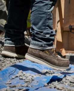 Keen Men's Cincinnati 6" Waterproof Boot (Carbon-Fiber Toe) | Dark Chocolate/Sandshell -Keen SDD 505 PDP Cincinnati 1026885 Left Image