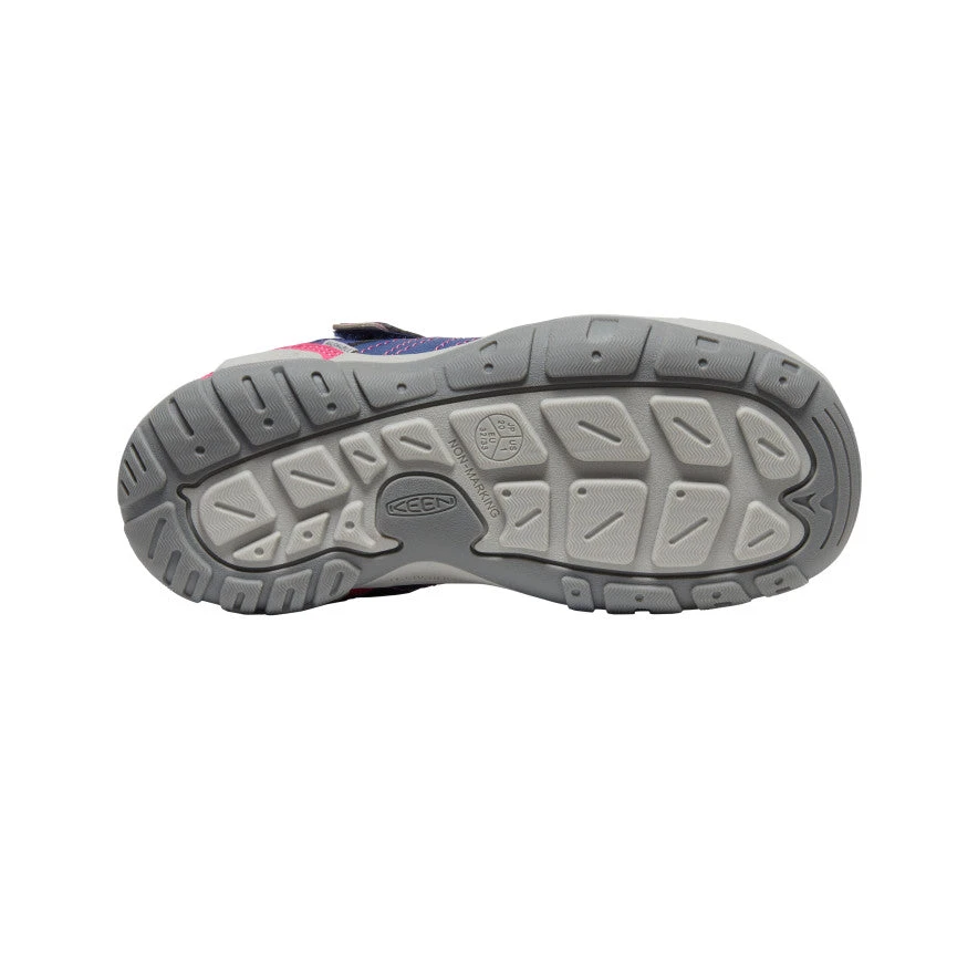 Keen Big Kids' Knotch Peak Sneaker | Blue Depths/Pink Peacock 4 Keen Big Kids' Knotch Peak Sneaker | Blue Depths/Pink Peacock - Image 4