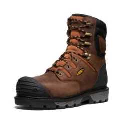 Keen Men's Camden 8" Insulated Waterproof Boot (Carbon-Fiber Toe) | Leather Brown/Black -Keen acd2d0424c394b1f384a693ca77cb36cb66415e0