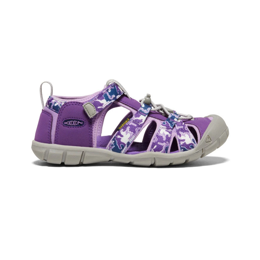Keen Big Kids' Seacamp II CNX | Camo/Tillandsia Purple 1 Keen Big Kids' Seacamp II CNX | Camo/Tillandsia Purple