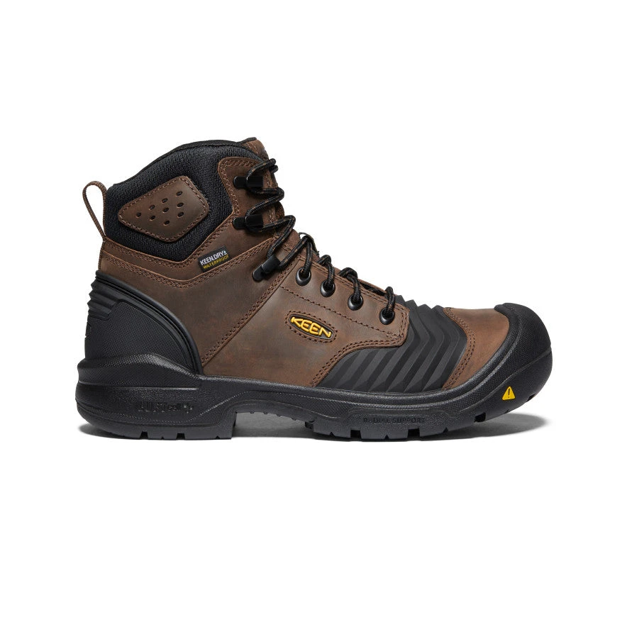 Keen Men's Portland 6" Waterproof Boot (Carbon-Fiber Toe) | Dark Earth/Black 1 Keen Men's Portland 6" Waterproof Boot (Carbon-Fiber Toe) | Dark Earth/Black