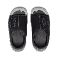 Keen Little Kids' Knotch River Open-Toe | Black/Steel Grey -Keen b640e036c607398153306e21001ad6b5cd35c0c6
