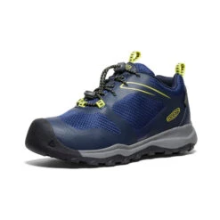 Keen Big Kids' Wanduro Waterproof Shoe | Sky Captain/Evening Primrose -Keen b9b80824970ebc11635385254885f26addc228d5
