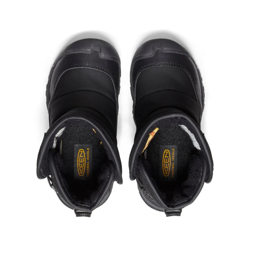 Keen Little Kids' Puffrider Waterproof Winter Boot | Black/Steel Grey 4 Keen Little Kids' Puffrider Waterproof Winter Boot | Black/Steel Grey - Image 4