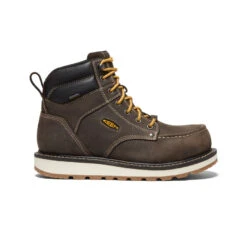 Keen 33 Keen Men's Cincinnati 6" Waterproof Boot (Carbon-Fiber Toe) | Dark Chocolate/Sandshell
