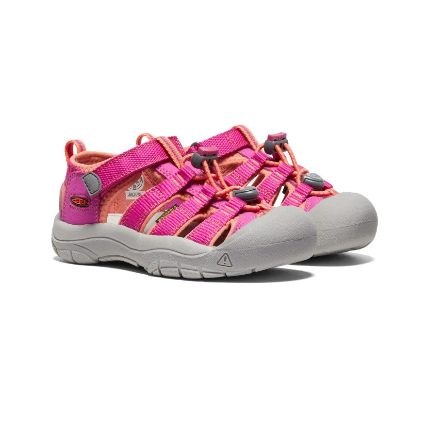 Keen Little Kids' Newport H2 | Very Berry/Fusion Coral 2 Keen Little Kids' Newport H2 | Very Berry/Fusion Coral - Image 2