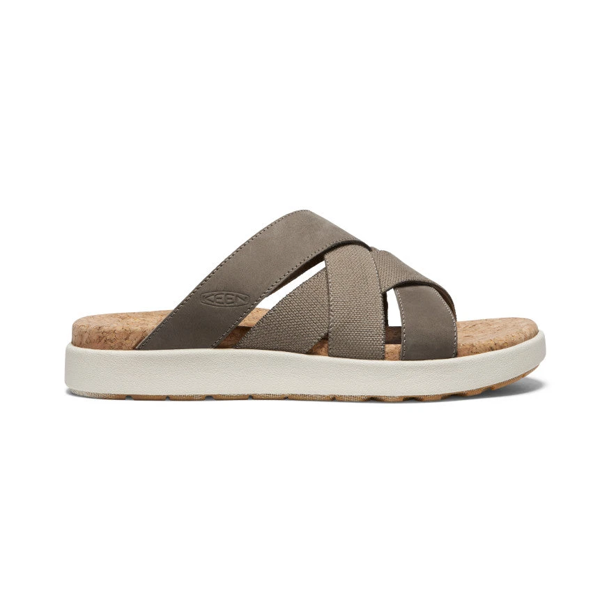 Keen Women's Elle Mixed Slide | Brindle/Birch 1 Keen Women's Elle Mixed Slide | Brindle/Birch