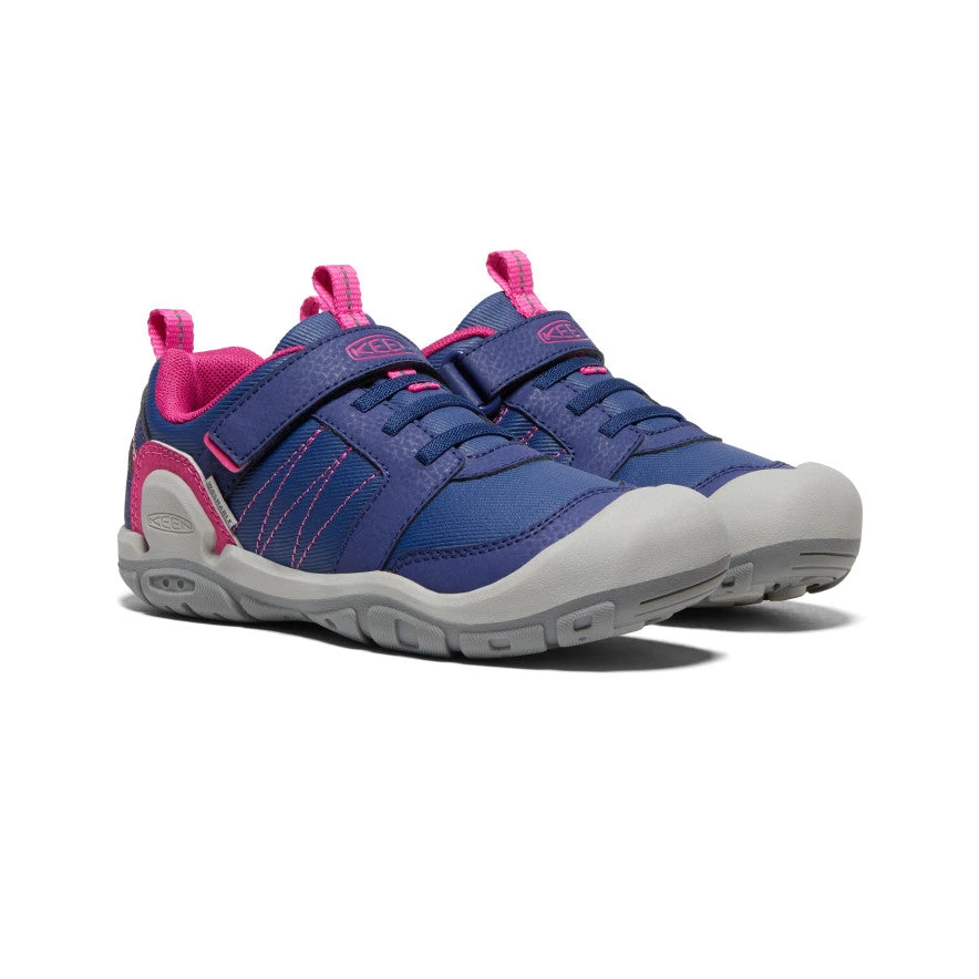 Keen Big Kids' Knotch Peak Sneaker | Blue Depths/Pink Peacock 2 Keen Big Kids' Knotch Peak Sneaker | Blue Depths/Pink Peacock - Image 2