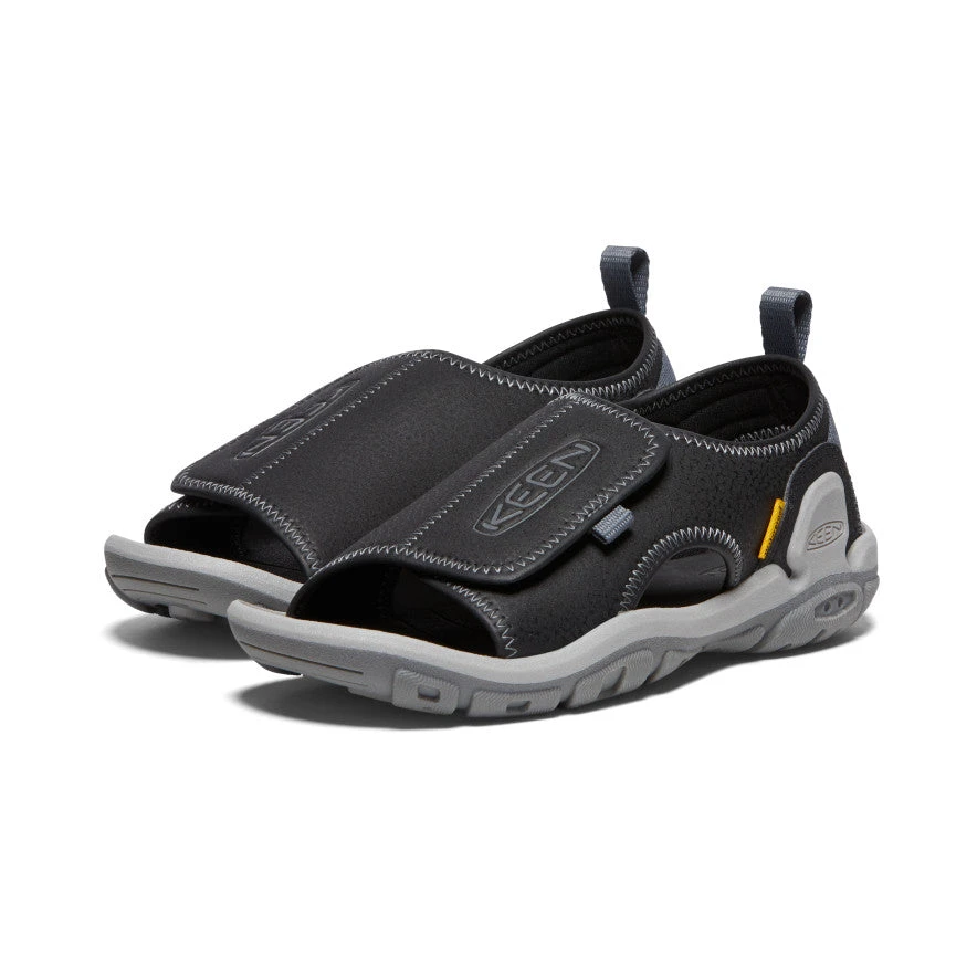 Keen Big Kids' Knotch River Open-Toe | Black/Steel Grey 2 Keen Big Kids' Knotch River Open-Toe | Black/Steel Grey - Image 2