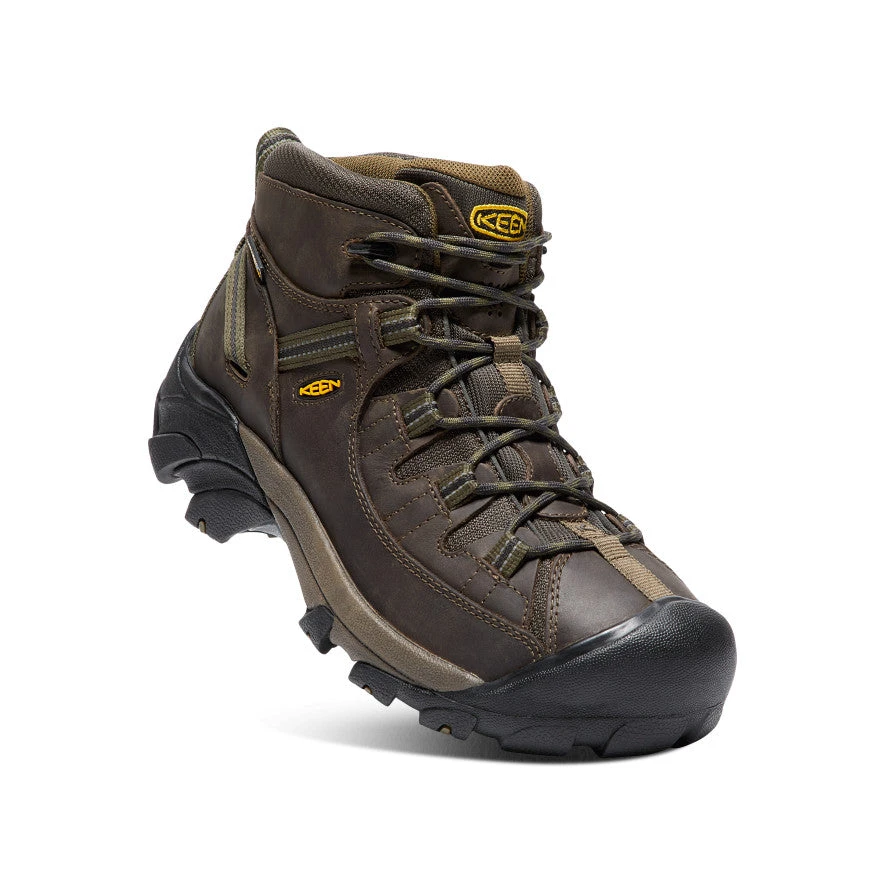 Keen Men's Targhee II Mid Waterproof Hiking Boots | Canteen/Dark Olive 3 Keen Men's Targhee II Mid Waterproof Hiking Boots | Canteen/Dark Olive - Image 3