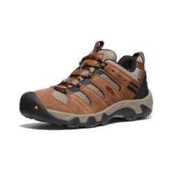 Keen Men's Headout Waterproof Hiking Shoe | Bison/Fossil Orange -Keen faa0ff81fcc3e4142cfc12a46f8708e48bfa9a39